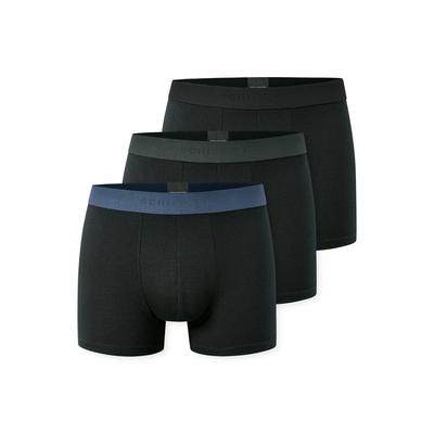 Boxershorts SCHIESSER "95/5 Multipacks", Herren, Gr. 4, 909, sonstiges, Single Jersey, Obermaterial: 95% Baumwolle, 5% Elasthan, körpernah, Unterhosen, ohne Eingriff, Logobund, kurzes Bein