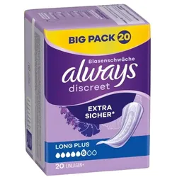 Always Discreet Inkontinenzeinlagen »Discreet + Long Plus« 20 Stück