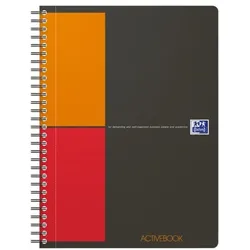 Oxford Business Collegeblock »International Activebook« B5 kariert, mit Register schwarz
