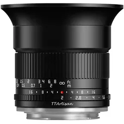 TTArtisan APS-C 10mm F2 ASPH. (Canon RF, APS-C / DX), Objektiv, Schwarz
