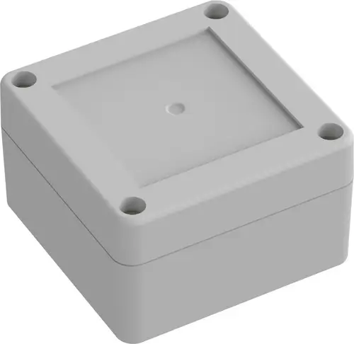 TRU COMPONENTS 6U07080804119 TC-13865056 Industrie-Gehäuse 75 x 75 x 45 Polycarbonat Lichtgrau 1St.