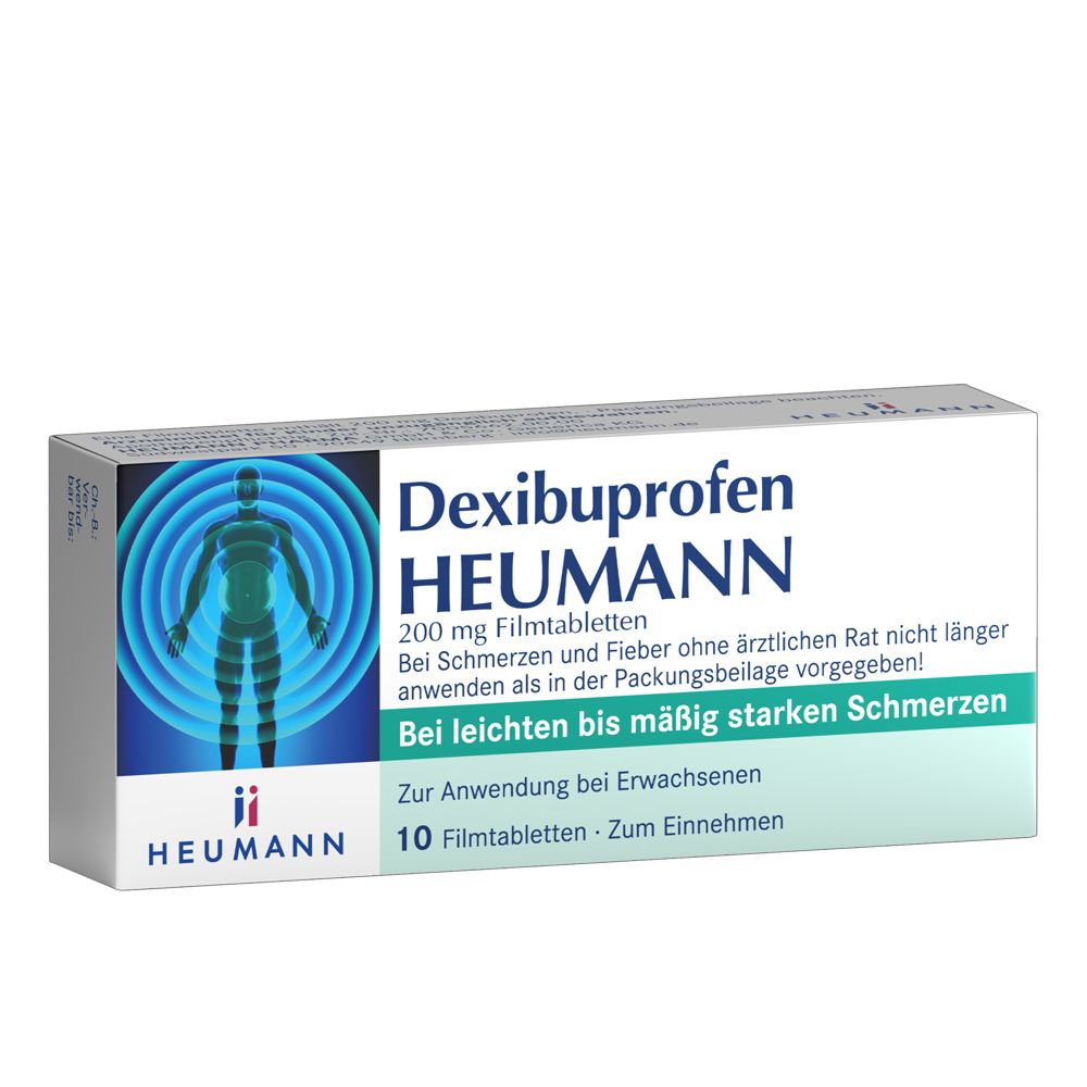 Dexibuprofen Heumann 200 mg Filmtabletten 10 St