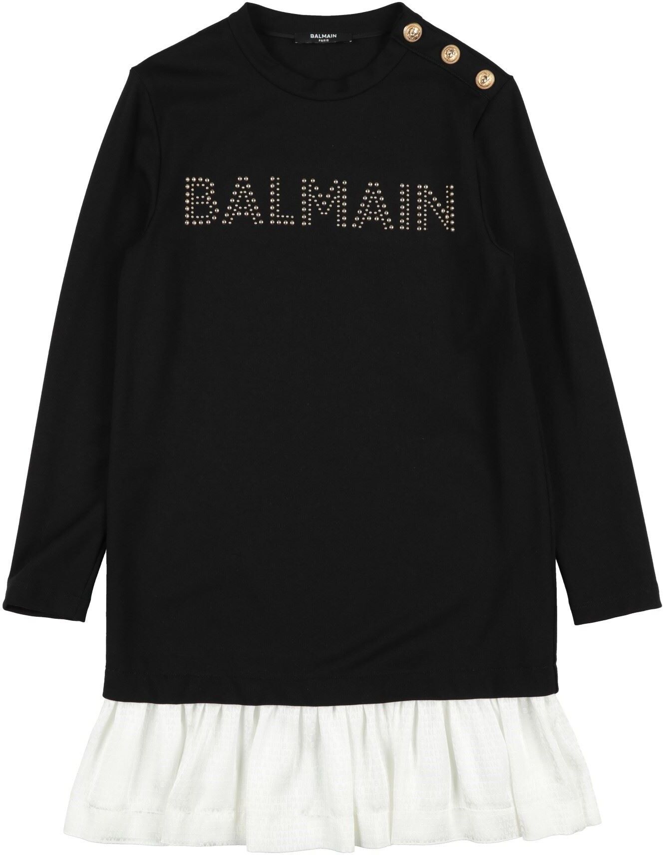 Balmain Vestido para niña Chica Negro 10,12 Chica