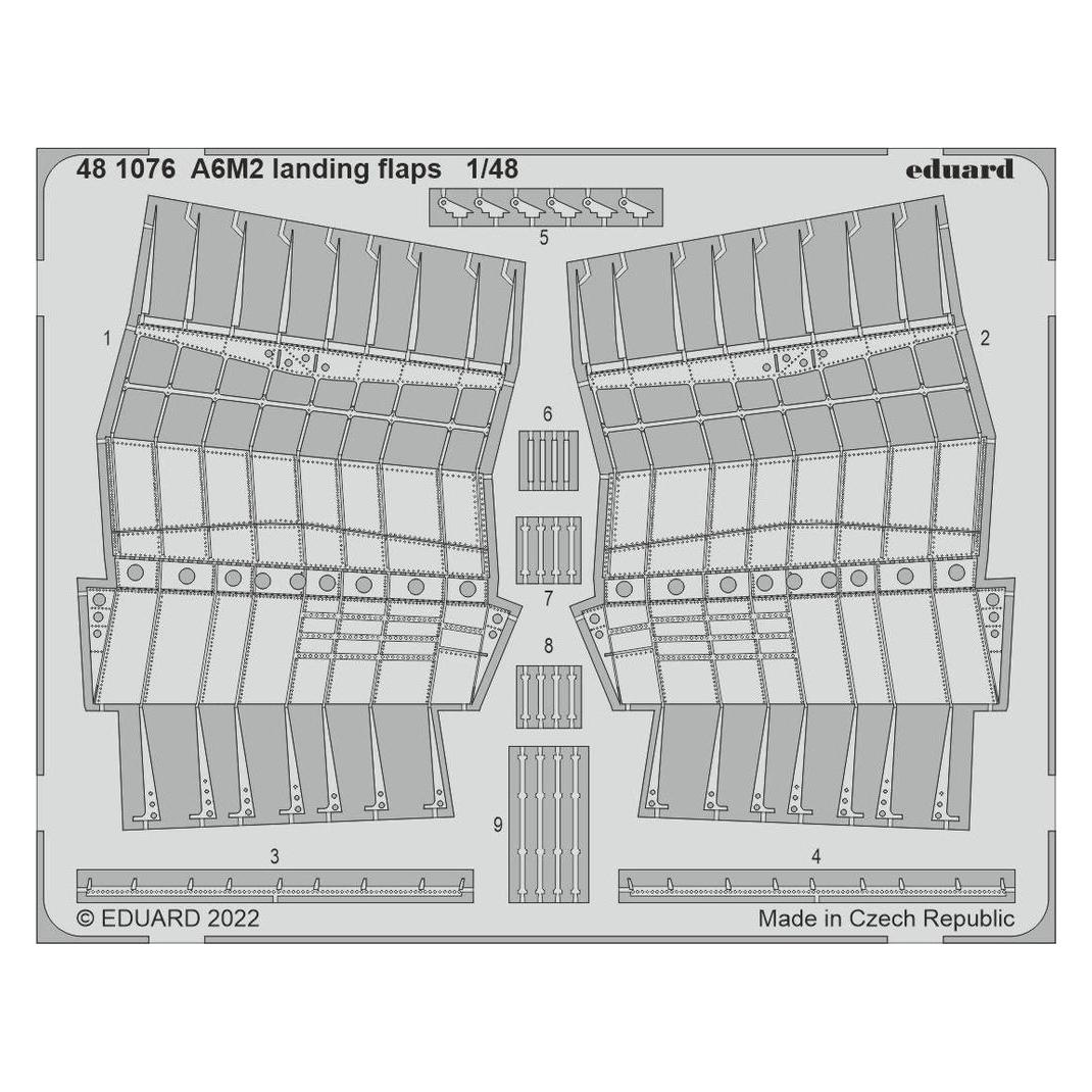Eduard A6M2 landing flaps for (481076)