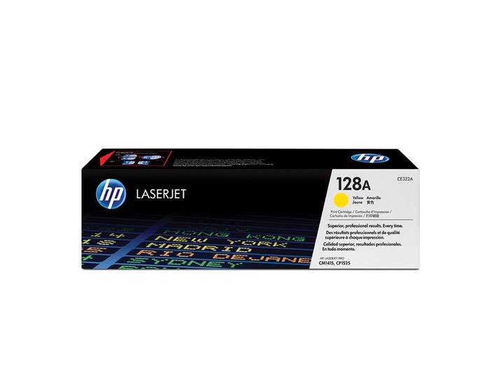 HP 128A Toner authentique CE322A - Jaune