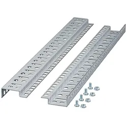 EFB Elektronik 19" Montageschienen 12HE für Wandgehäuse,Set mit 2 Stück, Serverschrank Zubehör, Silber