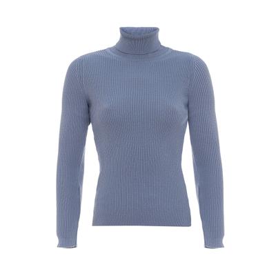 Rollkragenpullover CIPO & BAXX "WP227", Damen, Gr. S, blau (indigo), regular fit, Pullover Rollkragenpullover, Mit Rollkragen