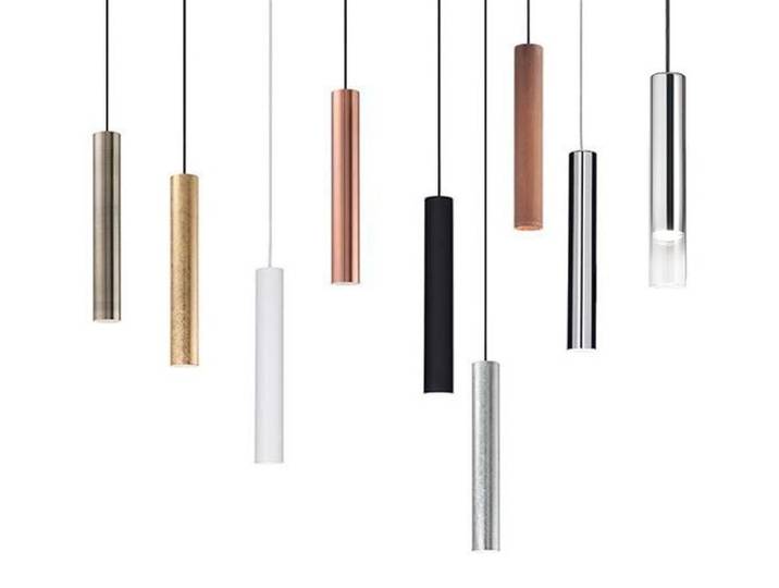 Ideal Lux 141855 Look Pendelleuchte Zylinder Ø 6cm Kupfer Zylinder