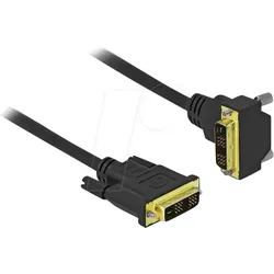 DELOCK 85901 - DVI Kabel 18+1 Stecker zu 18+1 Stecker gewinkelt 1 m