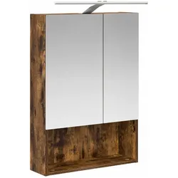 vidaXL, Spiegelschrank, Badezimmerspiegel-Set