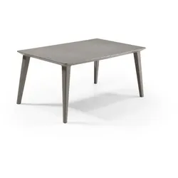 Allibert Lima Tisch Cappuccino - wetterfest, Garten-Esstisch, Outdoor | Final Sale