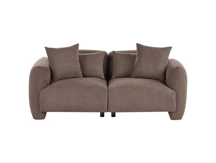 3-SITZER-SOFA Stoff Braun Ekenes