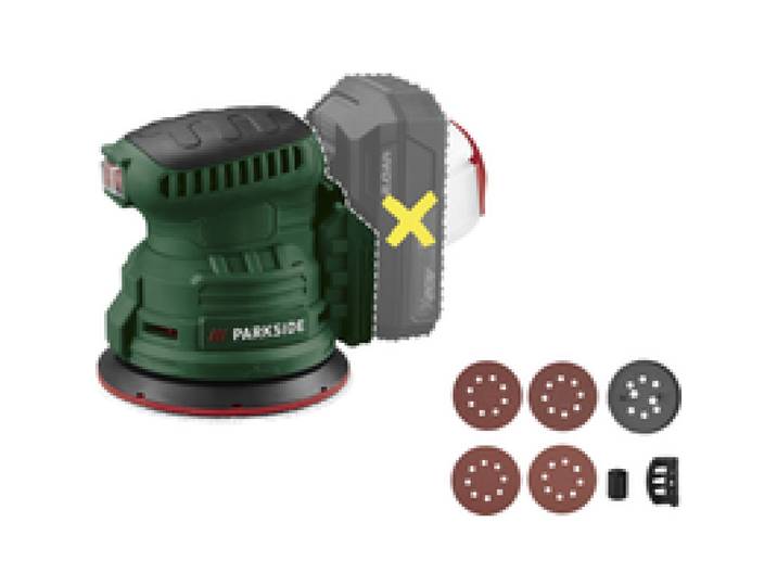 PARKSIDE® Ponceuse excentrique sans fil 20 V, PAEXSG 20-Li B1 ou Ponceuse multi sans fil 20 V, PAMSG 20-Li B1