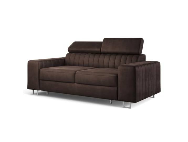 Masseno Sofa Solan mit Schlaffunktion, Sofa mit Bettkasten, Wohnzimmersofa, Couch, Soffa, Bettsofa, Couchgarnitur- Braun, Monolith 29