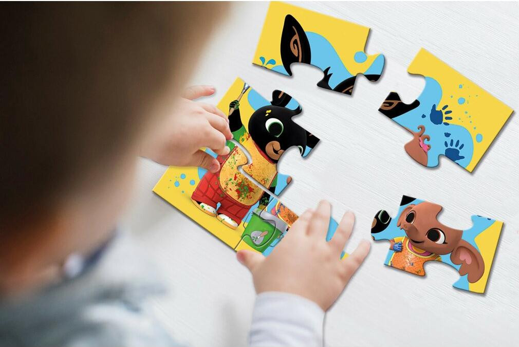 Totum Twisk Bing 4-in-1 Educatieve Puzzel voor Kinderen