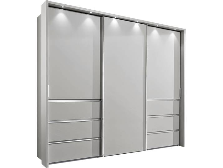 Schwebetürenschrank WIEMANN Malibu , weiß, B:250cm H:216cm T:67cm, Schränke, Schwebetürenschrank