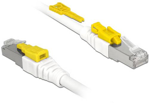 Delock 85330 RJ45 Patchkabel CAT 6a S/FTP 0.50m Weiß 1St.