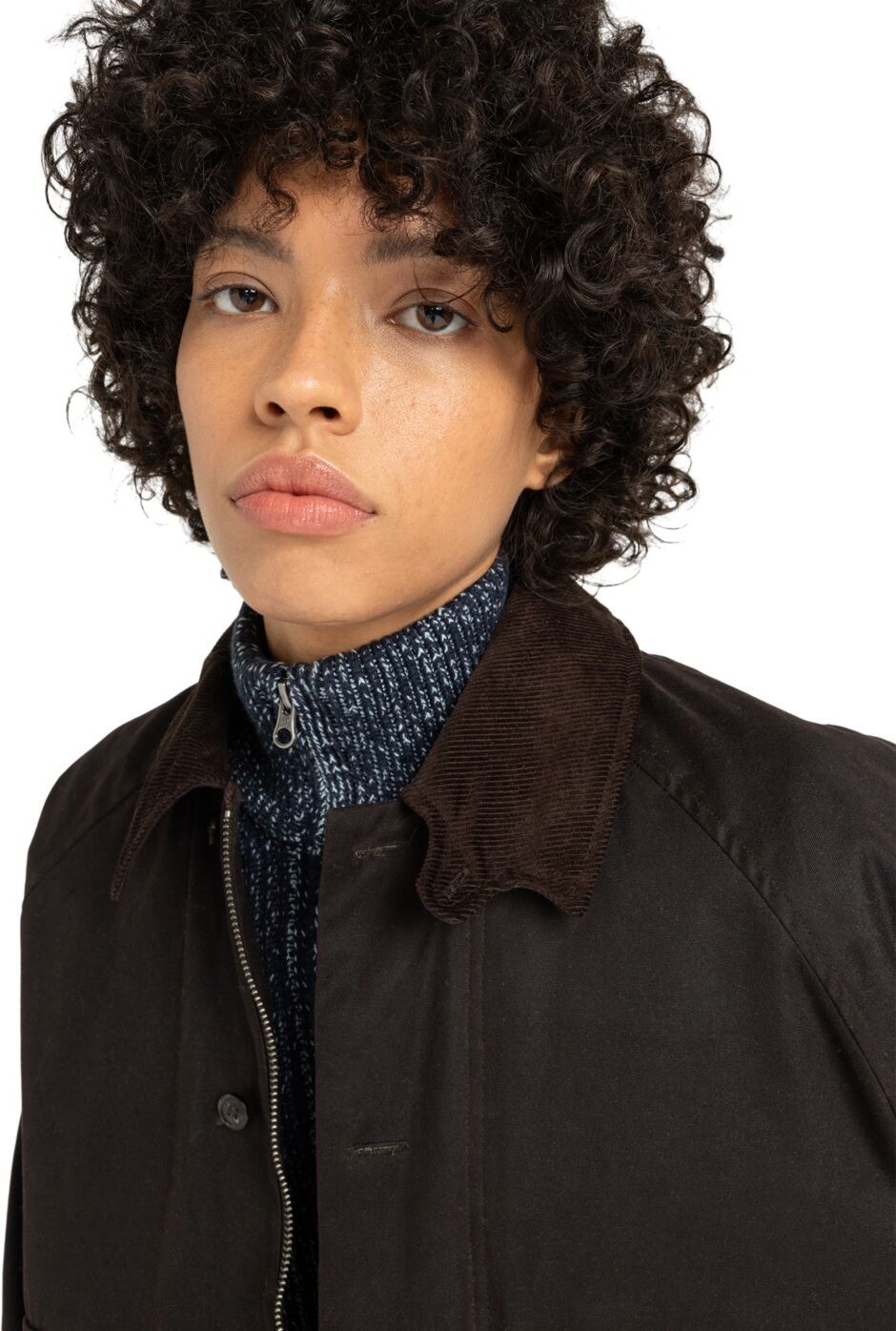 Outdoorjacke ELEMENT "Orchard Waxed", Damen, Gr. M, braun (java), Obermaterial: 100% Baumwolle., Jacken Outdoorjacke