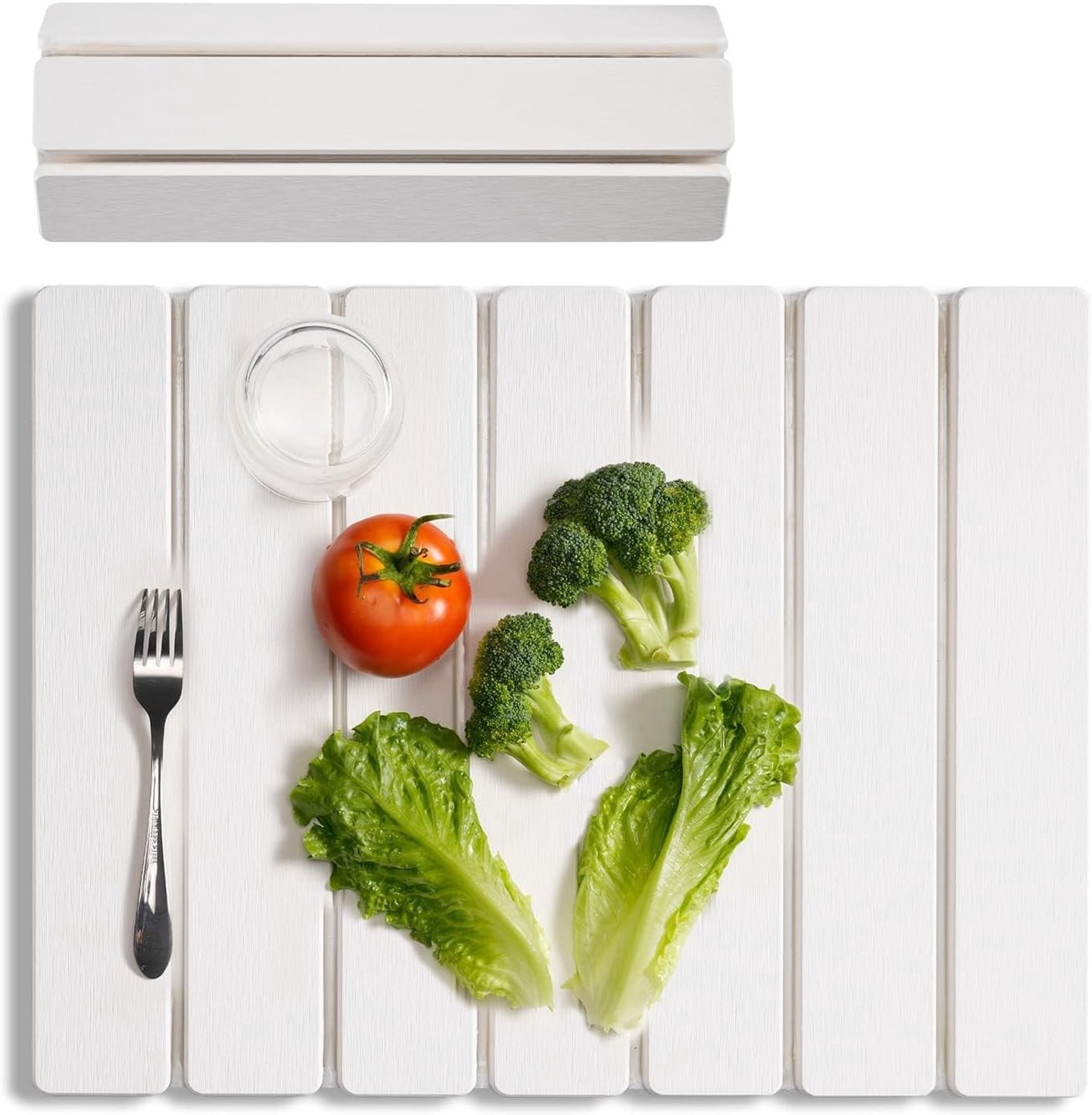 Vouwbare Diatomaceous Earth Droogmat voor Keuken en Badkamer, Super Absorberend en Antislip, Ivoor Wit, 30 x 40 cm