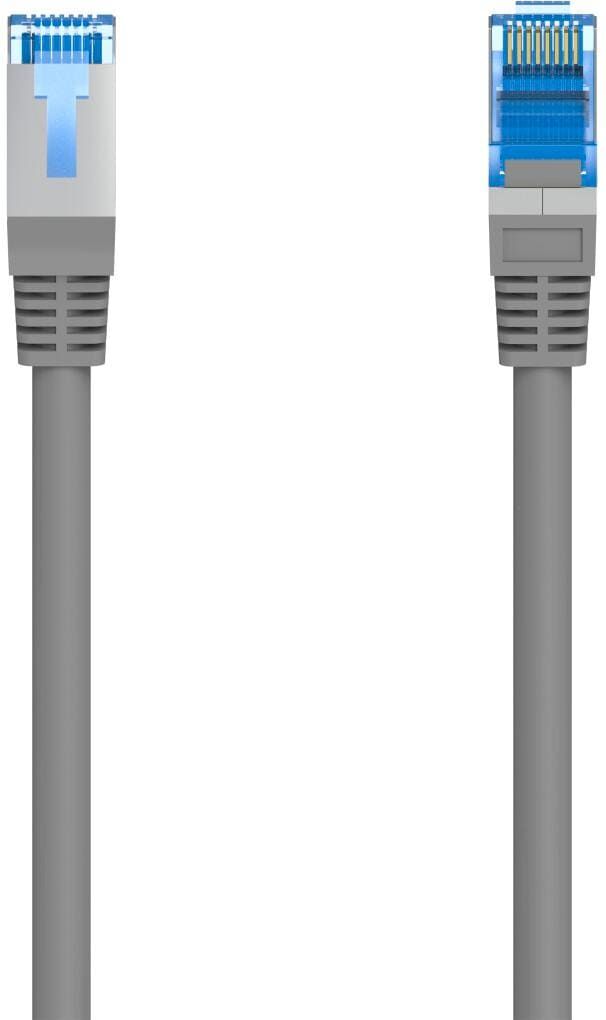 Hama LAN-Kabel "Netzwerkkabel CAT-6, 1 Gbit/s, F/UTP geschirmt 10 m", grau, 1.000cmcm, Kabel, LAN-Kabel
