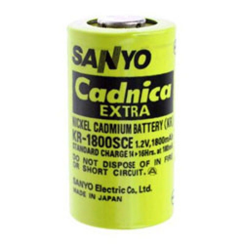 Sanyo KR-1800SCE Sub-C batterij 1800mAh 1.2V zonder soldeertag