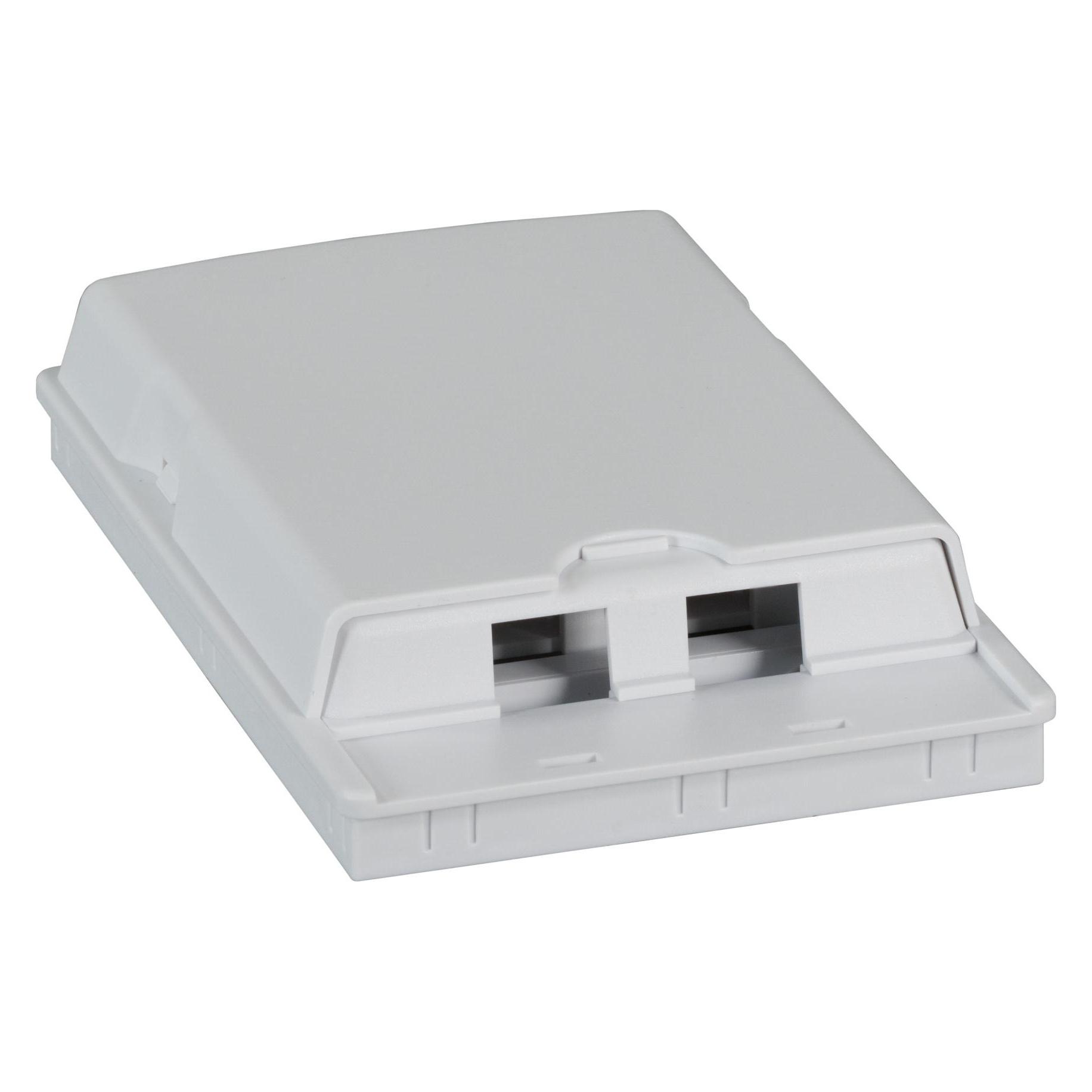 EFB Elektronik FTTH Indoor Anschlussbox für 2Fasern, 2Kupplungen, Steckschutzvorrichtung (Spleissbox) (FTTH-BOX-IN-2)