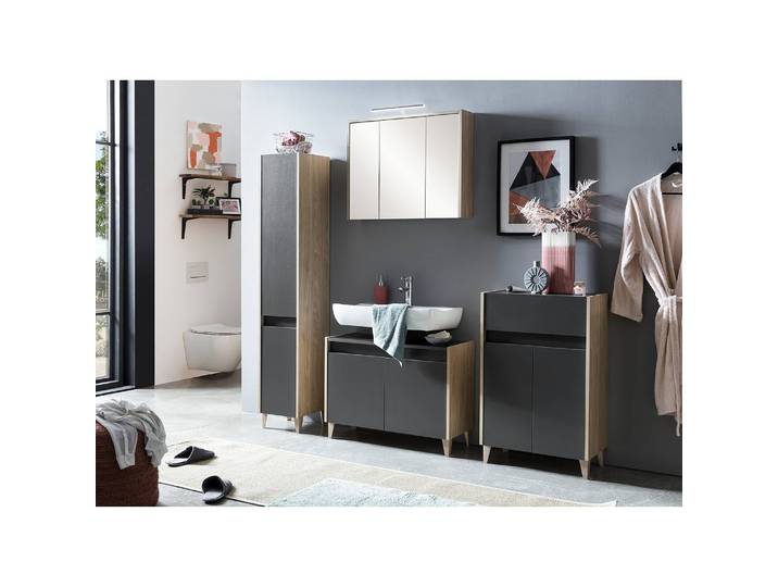Armoire de toilette Elba 75cm Marron