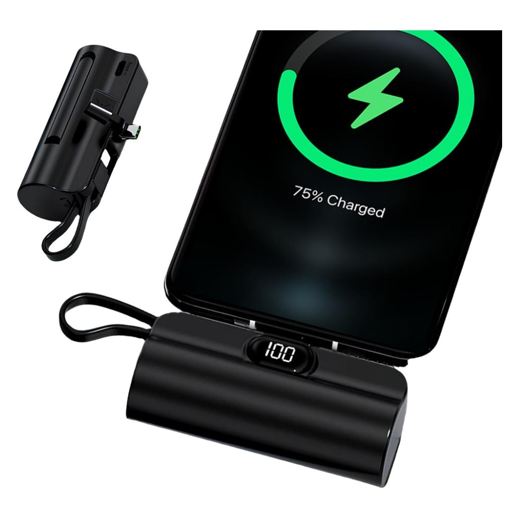 Ishiva UFUZON Mini Powerbank 5k mah-Schwarz (5000 mAh) (G-240063)