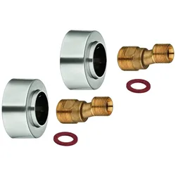 GROHE S-Anschluss 48453 1/2" x 3/4" Verstellbarkeit 7,5mm supersteel, 48453DC0 48453DC0