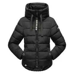 NAVAHOO Damen Steppjacke stylische Winterjacke mit Kapuze Amayaa