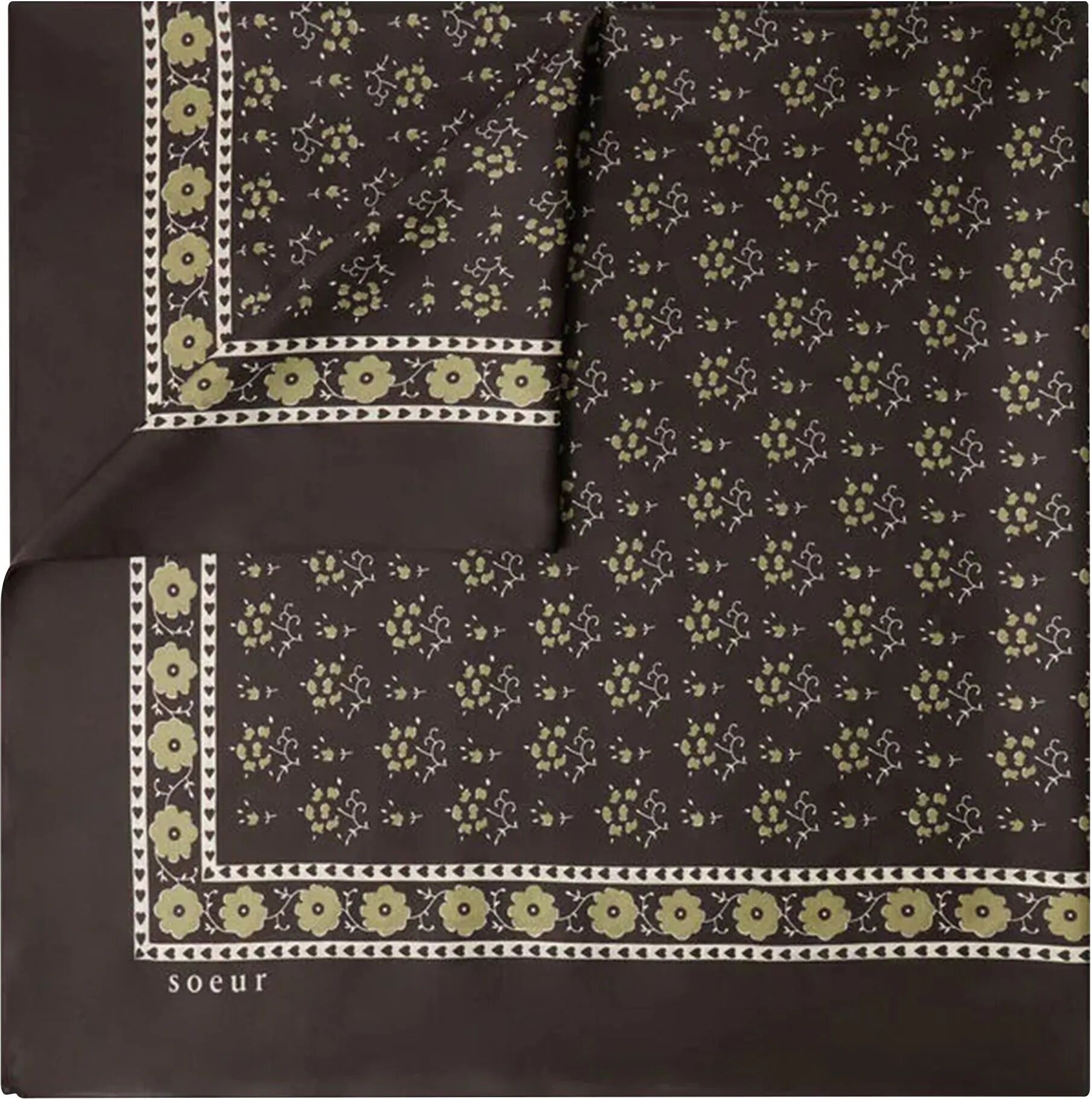 Soeur Foulard Soie Cardamome taille unique