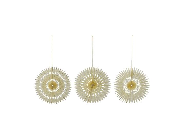 House Doctor Suspensions de Noël Stelle 3 pièces Off-White, Ø30 c,