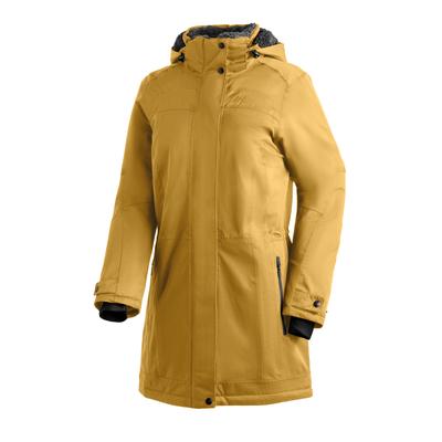 Winterjacke MAIER SPORTS "Lisa 2.1", Damen, Gr. 40, gelb (sonnengelb), 100% Polyester, Jacken Winterjacke, Damen Mantel, atmungsaktiver Wintermantel, wasserdicht, Regular Fit