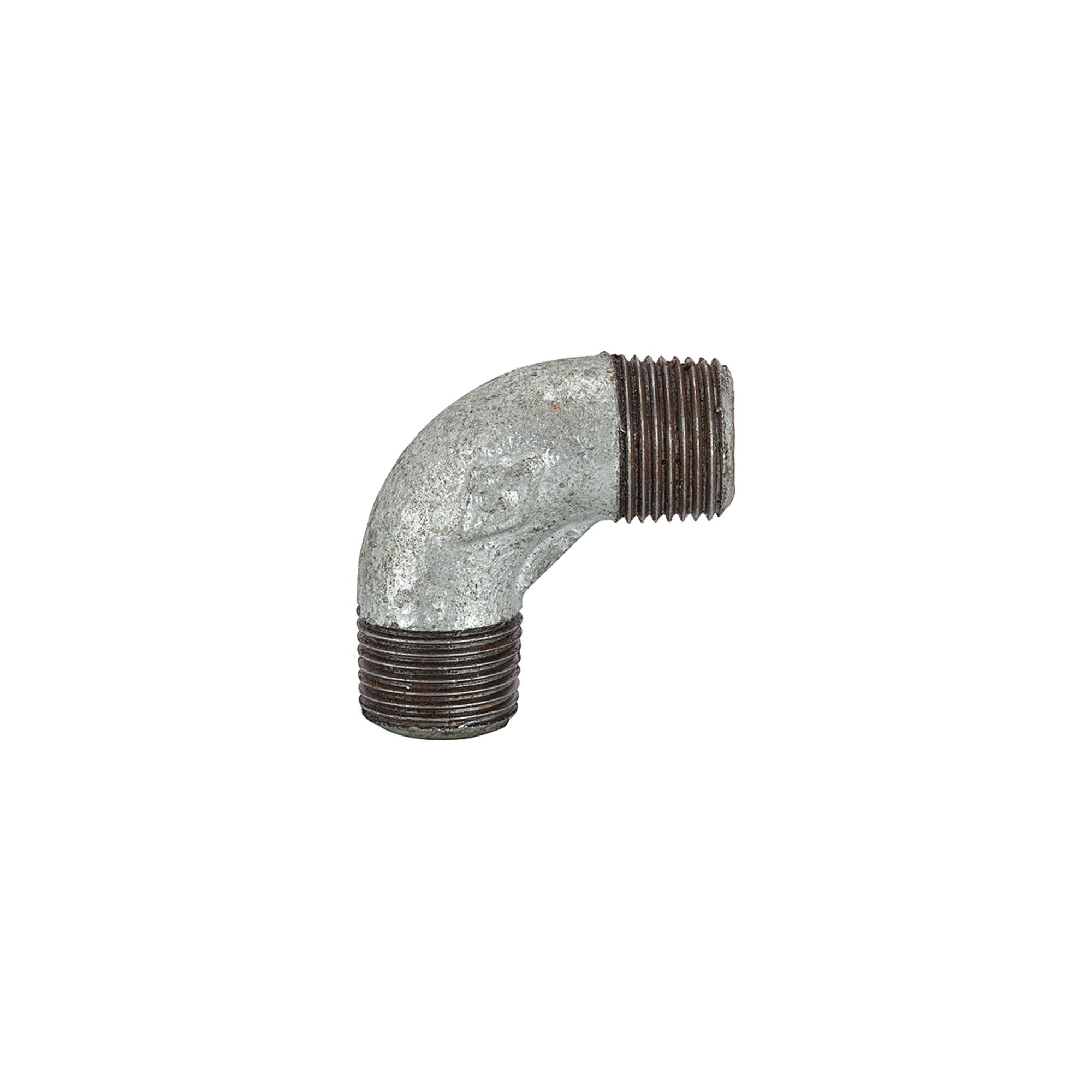 Riegler Winkel 94, 90 °, AG/AG, R 1/2, schwarzer Temperguss feuerverz. (TFW 94-12)