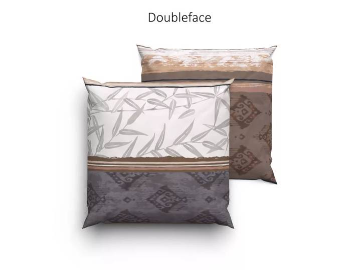 Lotus Bettwaren - Lotus Bettwäsche Satin Sabri, Sabri Satin Doubleface Bettwäsche, 65 x 65 cm, Multicolor