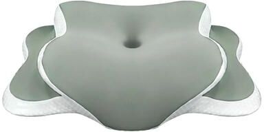 Uplifted Finds Memory Foam Cervical Neck Support Pillow Contour Orthopedic Neck Pain Relief green