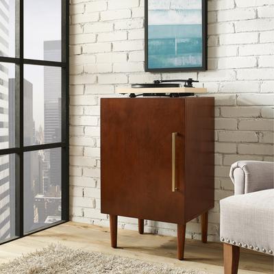 Crosley Furniture Crosley Everett Medium Record Player Cabinet With Vinyl Storage
