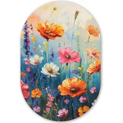 WANDBILD Blumen - Natur - Aquarell - Kunst Wanddeko Schlafzimmer 60x90 cm