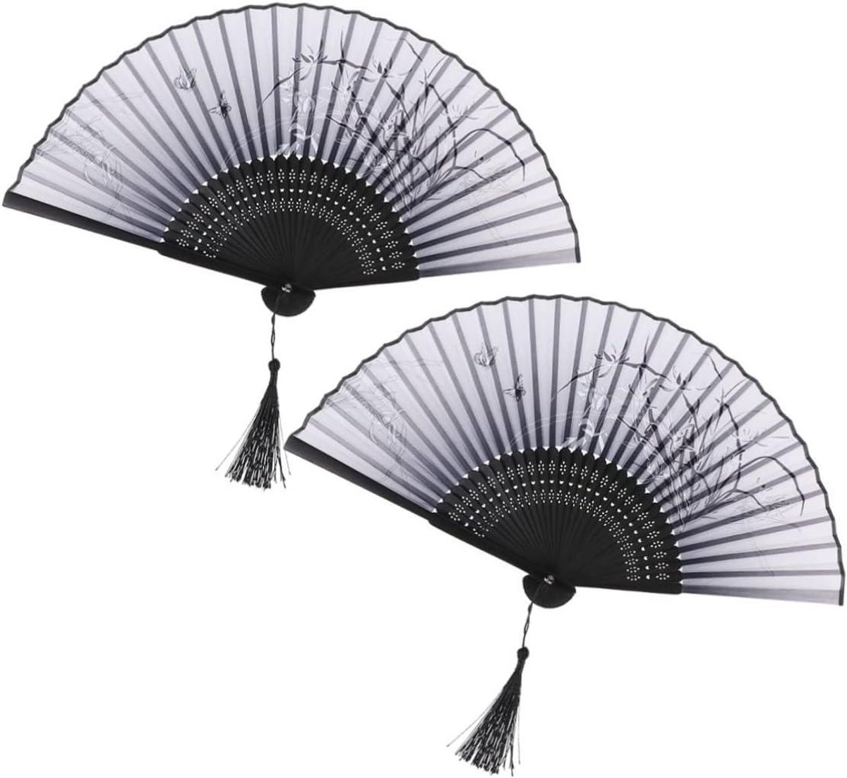 Decoratieve Handwaaier voor Dans en Optredens - Gekleurd - 21 cm