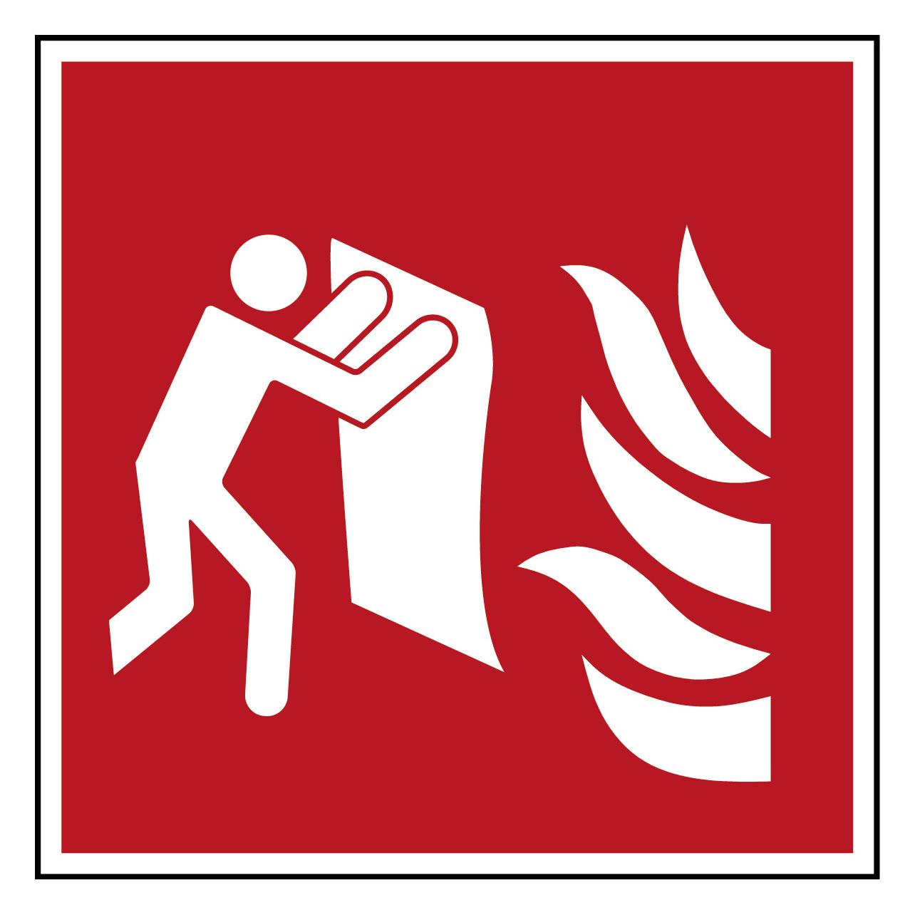 Brady Floor Safety Sign - Fire (F/F016/NT/FLO/500X500/1-B)