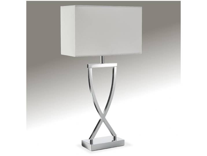 Tischleuchte Avina, modernes Design, 60W - chromfarben