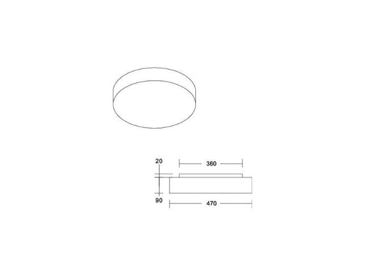 Plafondlamp Celtis Maxi, dimbaar, bruin / roest, Woon-/ Eetkamer, metaal, plafondlamp
