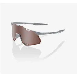 100%, Herren, Sportbrille, Brille Hypercraft XS Matte Stone Grey-HiPER C (Matte Stone Grey, Braun, Crimson Silver Mirror Lens, HiPer coral, Red), Grau