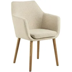 Actona Stuhl Nora Stoff Beige Creme