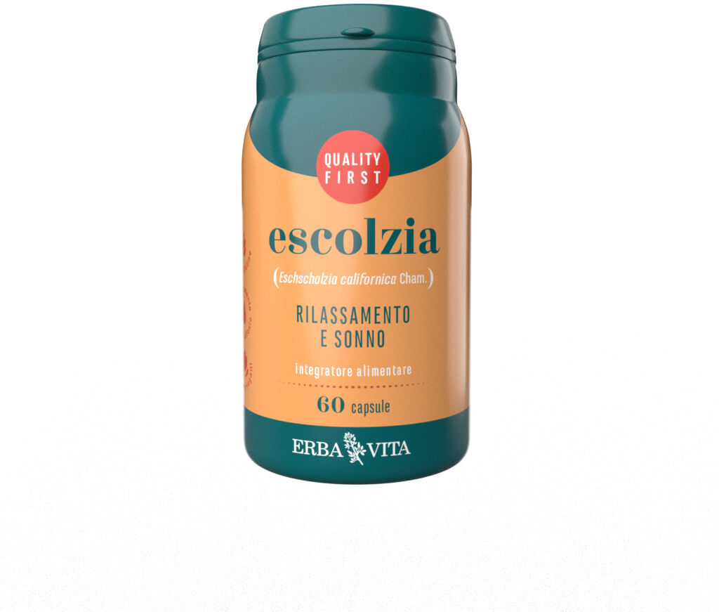 Erba Vita Escolzia Integratore Rilassante Per Sonno 60 Capsule - Integratore Naturale