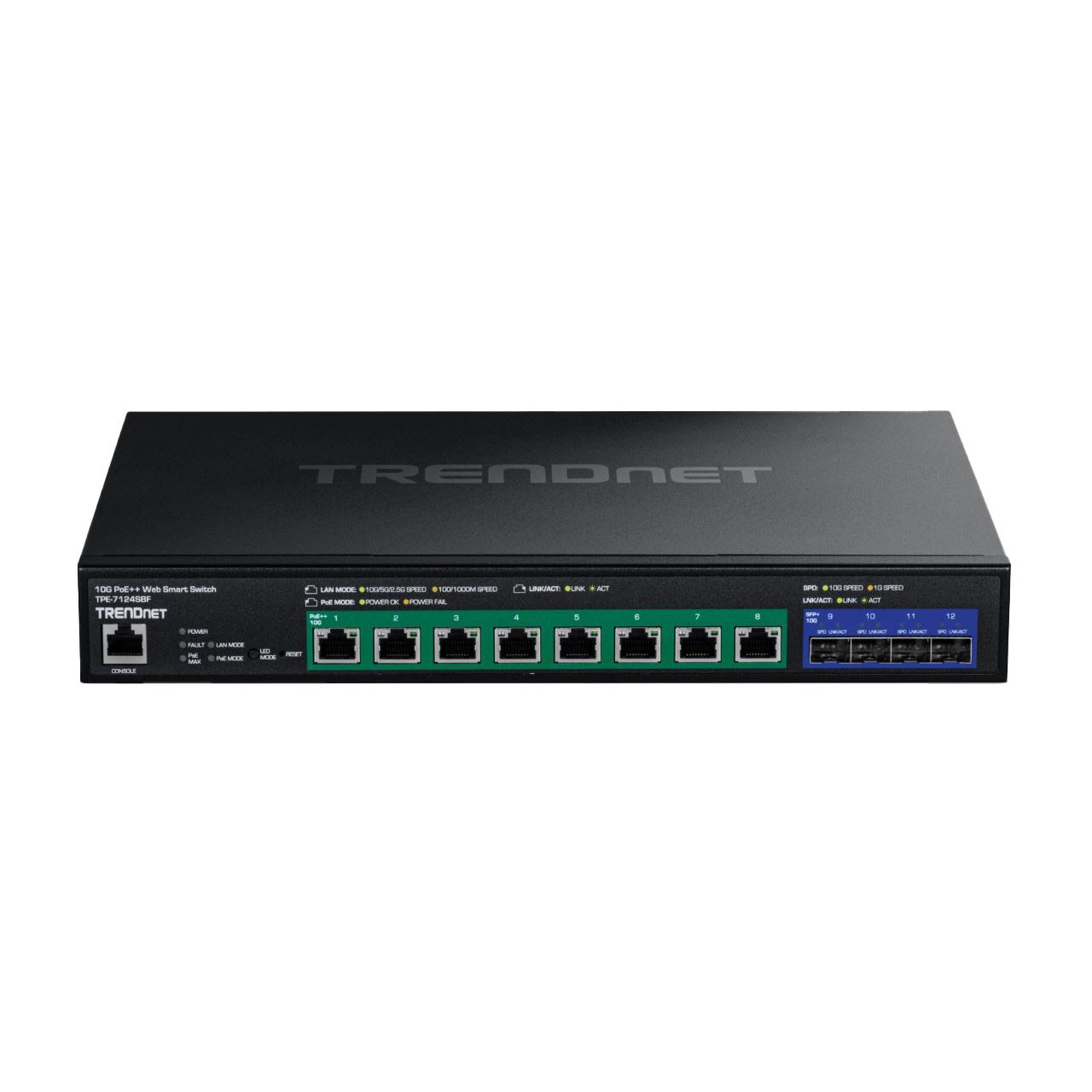 TRENDNET 12-PORT 10G POE++ WEB SMART SWITCH (720W)