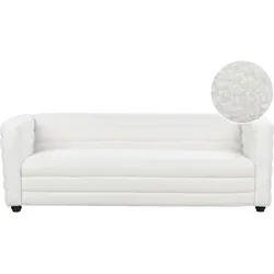 3-SITZER-SOFA Bouclé cremeweiß Hofn