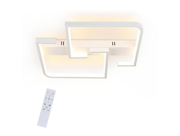 ZMH Led-Deckenleuchte Eisengraf 37/5/42 cm, Weiß, Metall, LED integrated, 37x5x42 cm, Lampen & Leuchten, LED Beleuchtung, LED-Deckenleuchten
