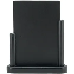 Securit® Tischtafel "Elegant" A5 - Schwarz lackiertes Holz