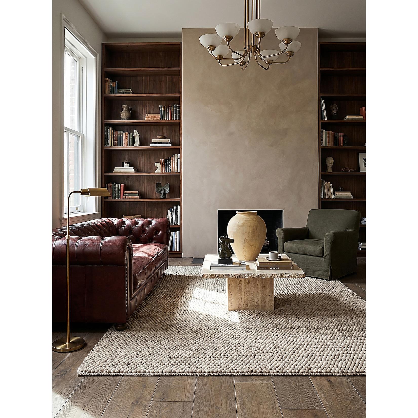 Teppich Wollmischung Beige 120 x 170 cm - MEDWAY Kadima Design
